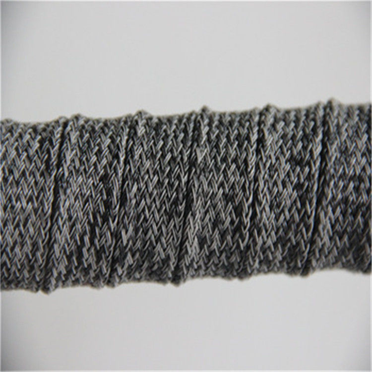 Dark Grey Colour Outdoor Furniture Rope , 10mm Braided Webbing For