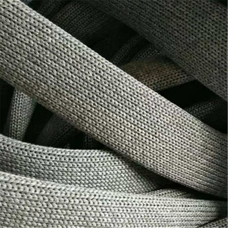 Durable Outdoor Furniture Rope , Light Grey Elastic Rubber Woven Ropes supplier