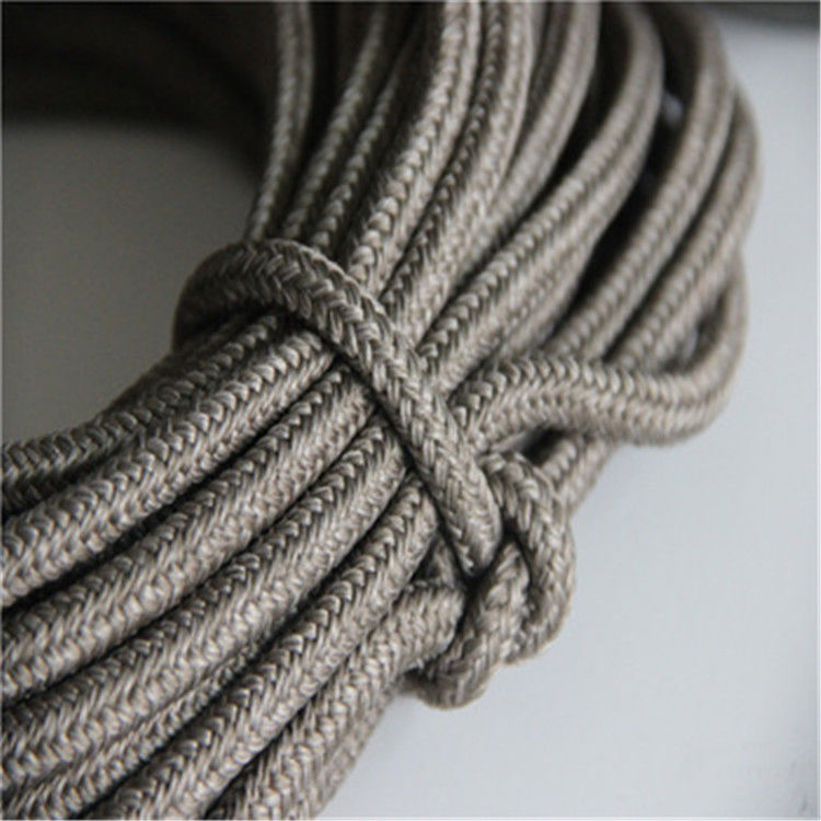 Manufacture Provide Black 6mm Size Round Woven Braided Rope For Patio Chair supplier