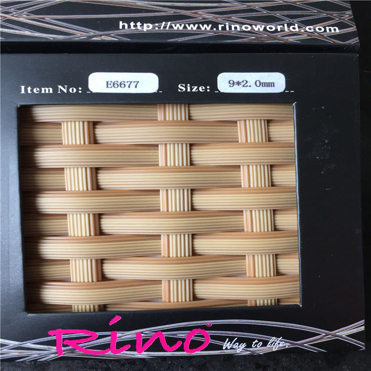 Uv Stabilizer Pe Rattan Wicker , Outdoor Chair Rattan Material For Weaving supplier