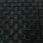 Black PVC Furniture Fabric , Outdoor Vinyl Coated Polyester Mesh Fabric supplier