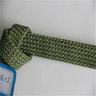 Green Polyester Outdoor Furniture Rope , Braided Twisted Webbing With Core Inside supplier