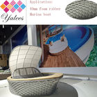 Flat Braided Eco Friendly Webbing 40mm With Rubber Inside For Side Chair supplier