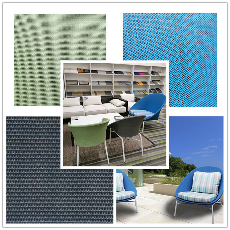 Eco Friendly UV Resistant PVC Mesh Fabric / Garden Chair Mesh Fabric supplier